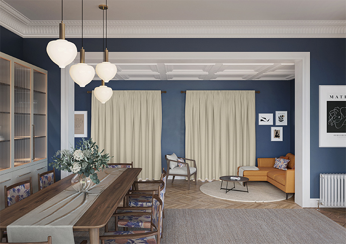 Genoa Faux Silk (Blackout), Cream Shimmer - Made to Measure Curtains - Image 16